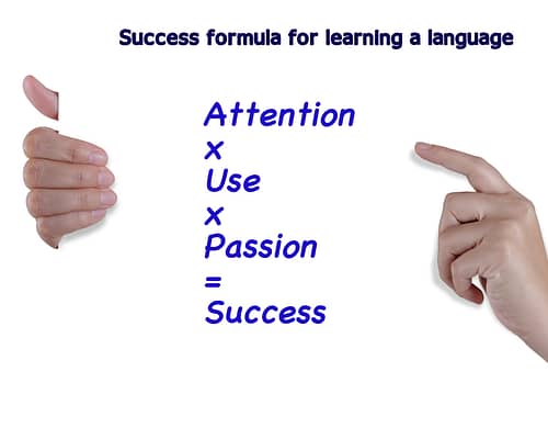 Formula for Success in learning languages